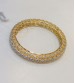 Yellow Gold with white Pearl Stoned Bangle